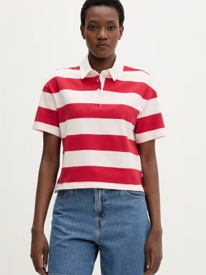 Obrázek produktu Levi's polo dámské bavlněné ARIES RUBGY červená