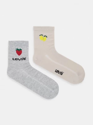 Obrázek produktu Levi's ponožky s bavlnou 2-pack béžová