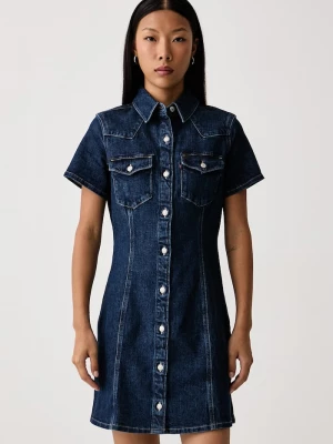 Obrázek produktu Levi's šaty džínové TRACE WESTERN námořnická modř