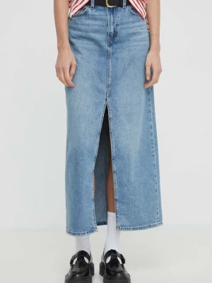 Obrázek produktu Levi's sukně s rozparkem džínová ANKLE COLUMN modrá