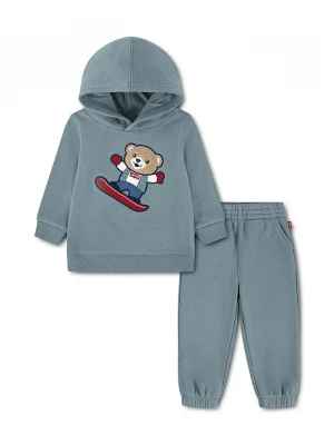 Obrázek produktu Levi's teplákový set dětský s bavlnou BEAR KNIT SET tyrkysová