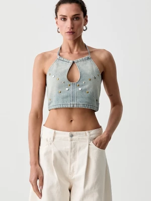 Obrázek produktu Levi's top dámský džínový ROAD WORN HALTER x PRIDE modrá