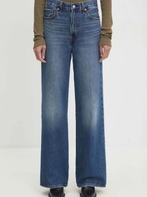 Obrázek produktu Levi's wide leg džíny dámské RIBCAGE WIDE LEG námořnická modř