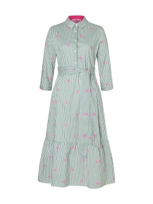 Obrázek produktu LIEBLINGSSTÜCK Košilové šaty 'Rola' zelená / pink / bílá