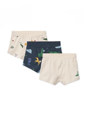 Obrázek produktu Liewood boxerky dětské bavlněné s elastanem Marvin Boxers 3-pack béžová