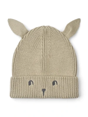 Obrázek produktu Liewood čepice dětská bavlněná Gina Beanie w Rabbit Embroidery béžová