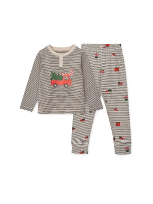 Obrázek produktu Liewood Dětské bavlněné pyžamo Liewood Wilhelm Printed Pyjamas Set námořnická modř