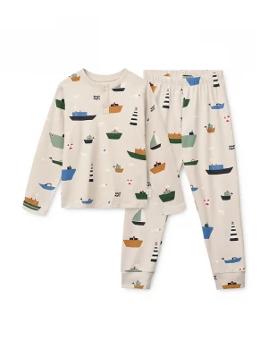 Obrázek produktu Liewood Dětské pyžamo Liewood Wilhelm Printed Pyjamas Set béžová