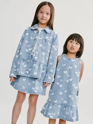 Obrázek produktu Liewood Dětské riflové šaty Liewood Angelica Printed Denim frill Dress modrá