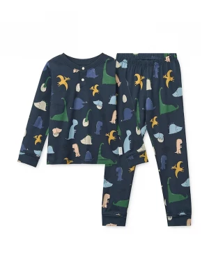 Obrázek produktu Liewood dvoudílné pyžamo dětské bavlněné s elastanem Wilhelm Grow Printed Pyjamas Set námořnická modř