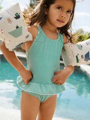 Obrázek produktu Liewood jednodílné dětské plavky Amara Stripe Swimsuit zelená