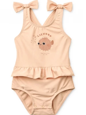 Obrázek produktu Liewood jednodílné plavky dětské Amara Baby Swimsuit w Bow oranžová