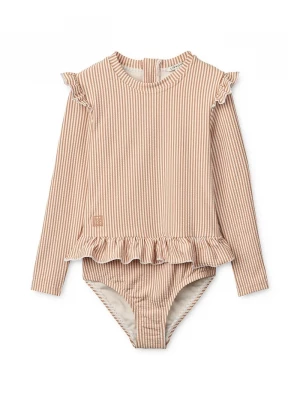 Obrázek produktu Liewood Jednodílné plavky pro miminko Liewood Sille Baby Seersucker Swimsuit oranžová