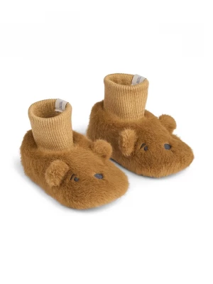 Obrázek produktu Liewood kojenecké pantofle Beth Bear Plush Slipper hnědá