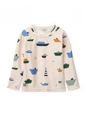 Obrázek produktu Liewood plážové tričko s dlouhým rukávem dětské Noah Printed Longsleeve Swim Tee béžová