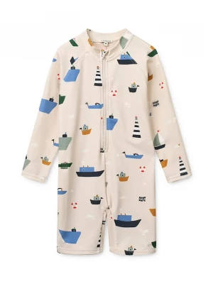 Obrázek produktu Liewood plážový overal dětský Max Printed LS Swim Jumpsuit béžová