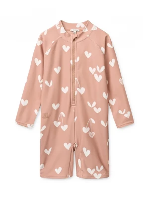 Obrázek produktu Liewood plážový overal dětský Max Printed LS Swim Jumpsuit růžová