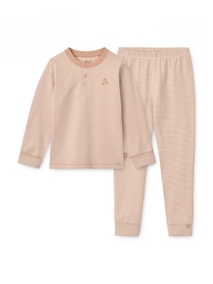 Obrázek produktu Liewood pyžamo dětské bavlněné s elastanem Wilhelm Grow Striped Pyjamas Set růžová