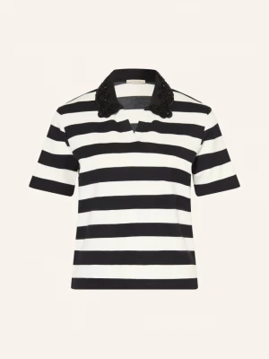 Obrázek produktu Lilienfels Jerseyové Polo Tričko S Ozdobnými Korálky bílá / černá