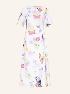Obrázek produktu Lilienfels Jerseyové Šaty bílá / fialová / neonově žlutá