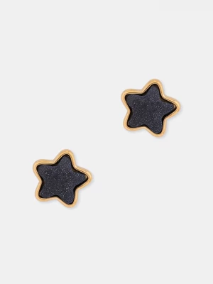 Obrázek produktu Lilou náušnice dámské z pozlaceného kovu s broušeným sklem Mini Icons zlatá
