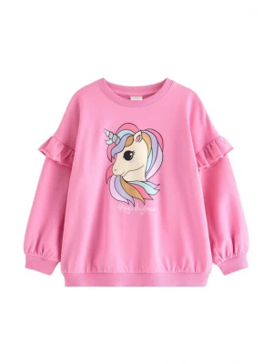 Obrázek produktu Lindex Mikina 'Unicorn Face' pastelově žlutá / světle fialová / pink / černá