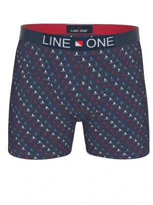 Obrázek produktu Line One Boxerky 'Line One Herren Boxershort "Digital" bedruckt' námořnická modř / bílá
