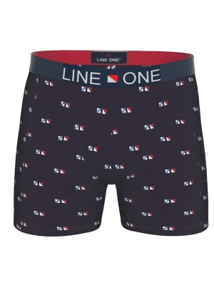 Obrázek produktu Line One Boxerky 'Line One Herren Boxershort "Digital" bedruckt' námořnická modř / červená / bílá