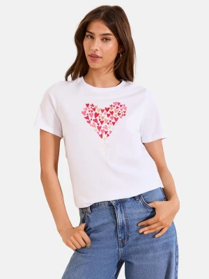 Obrázek produktu Lipsy Tričko 'Wear It With Love' zlatá / růžová / červená / bílá