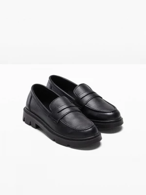 Obrázek produktu Loafersy chunky na lekkiej podeszwie BonPrix czarny