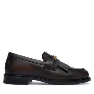 Obrázek produktu Loafersy Tommy Hilfiger Th Chain Fringe Leather Loafer FW0FW09668 Tmavě hnědá