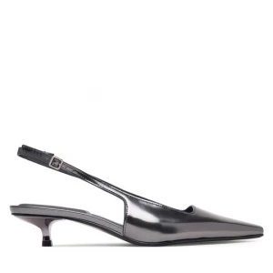 Obrázek produktu Lodičky Calvin Klein Kitten Heel Pump Sling Mirr Lth HW0HW03275 Stříbrná