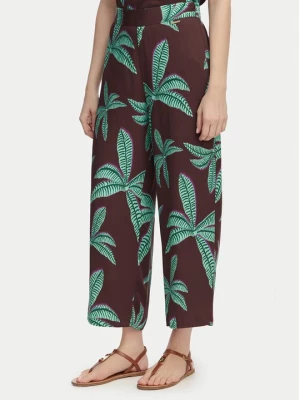 Obrázek produktu LOLA CASADEMUNT Kalhoty z materiálu LS2614055 Hnědá Relaxed Fit