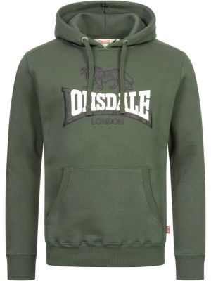 Obrázek produktu LONSDALE Mikina 'Thurning' khaki / tmavě zelená / černá / bílá