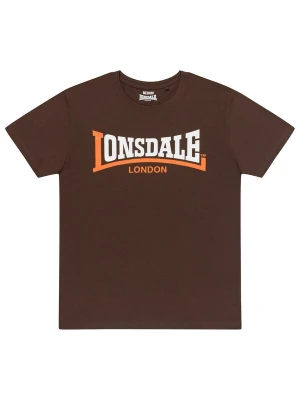 Obrázek produktu LONSDALE Tričko hnědá / oranžová / bílá