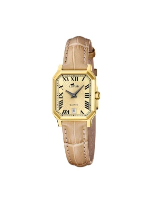 Obrázek produktu Lotus Analogové hodinky 'Date watch Square Series' zlatá