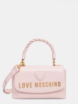 Obrázek produktu Love Moschino crossbody kabelka dámská kožená růžová