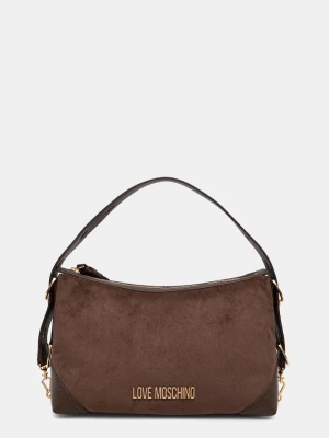 Obrázek produktu Love Moschino hobo kabelka dámská z imitace semiše hnědá