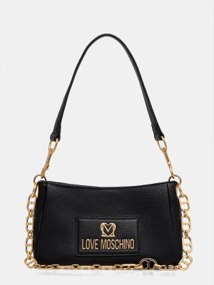 Obrázek produktu Love Moschino Kožená kabelka Love Moschino černá