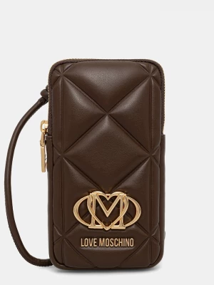 Obrázek produktu Love Moschino obal na telefon dámský z imitace kůže hnědá