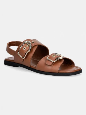 Obrázek produktu Love Moschino sandály dámské kožené hnědá