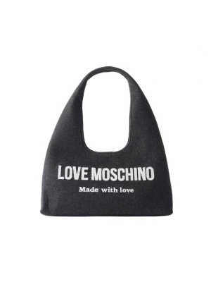Obrázek produktu Love Moschino Taška přes rameno černá džínovina / bílá