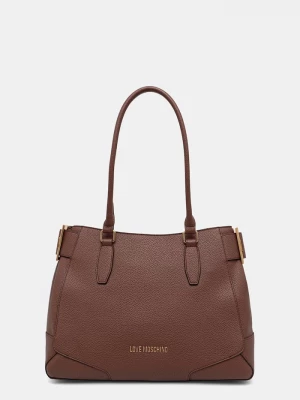 Obrázek produktu Love Moschino tote taška dámská z imitace kůže hnědá