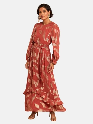Obrázek produktu love & roses Společenské šaty 'Eid' humrová / stříbrná