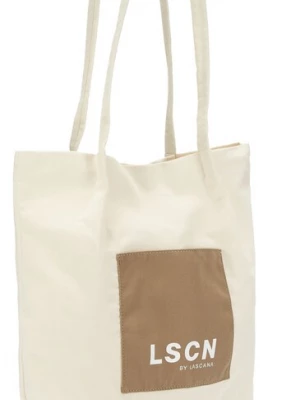 Obrázek produktu LSCN by LASCANA Nákupní taška krémová / tmavě béžová / bílá