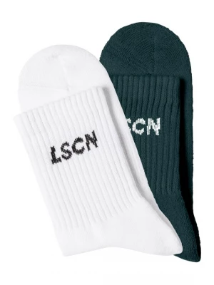 Obrázek produktu LSCN by LASCANA Ponožky petrolejová / bílá