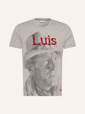 Obrázek produktu Luis Trenker Tričko Luface světle šedá / tmavě šedá / červená