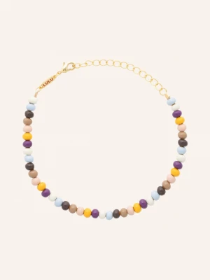 Obrázek produktu Lulu Copenhagen Náramek Color Ball zlatá / tmavě fialová / tmavě žlutá