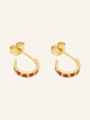 Obrázek produktu Lulu Copenhagen Náušnice Love Repeat Hoops Pair zlatá