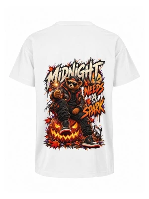 Obrázek produktu LUNØIR Studio Tričko 'BOSS Midnight Spark' bílá